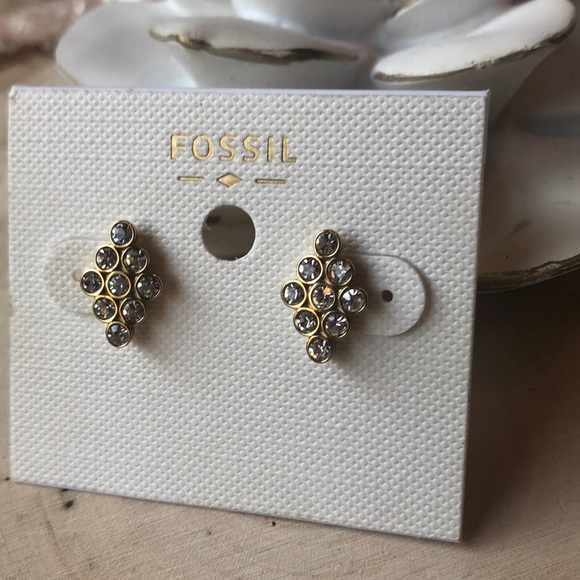 NWT FOSSIL GOLD STUD “recolors” EARRINGS!! - Picture 2 of 4